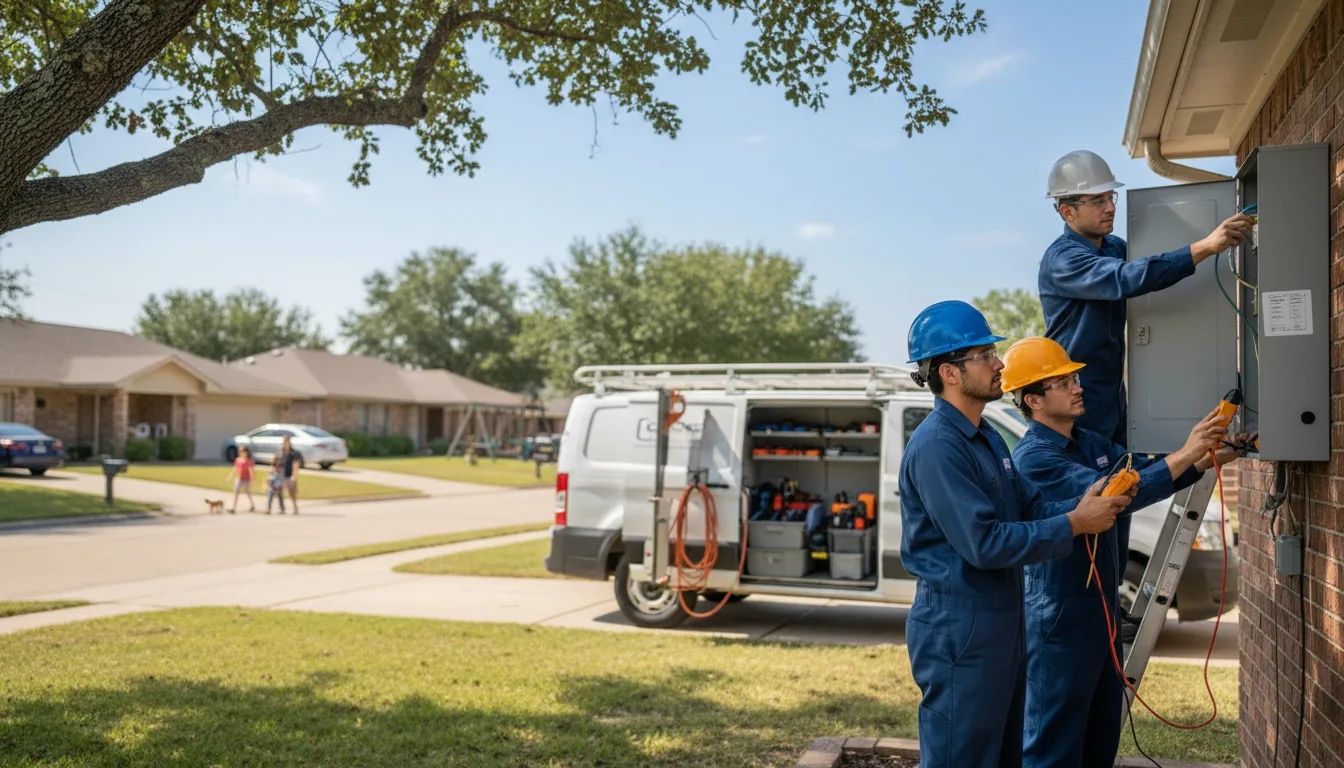 Certified electrician providing emergency electrical services in Cameron, TX